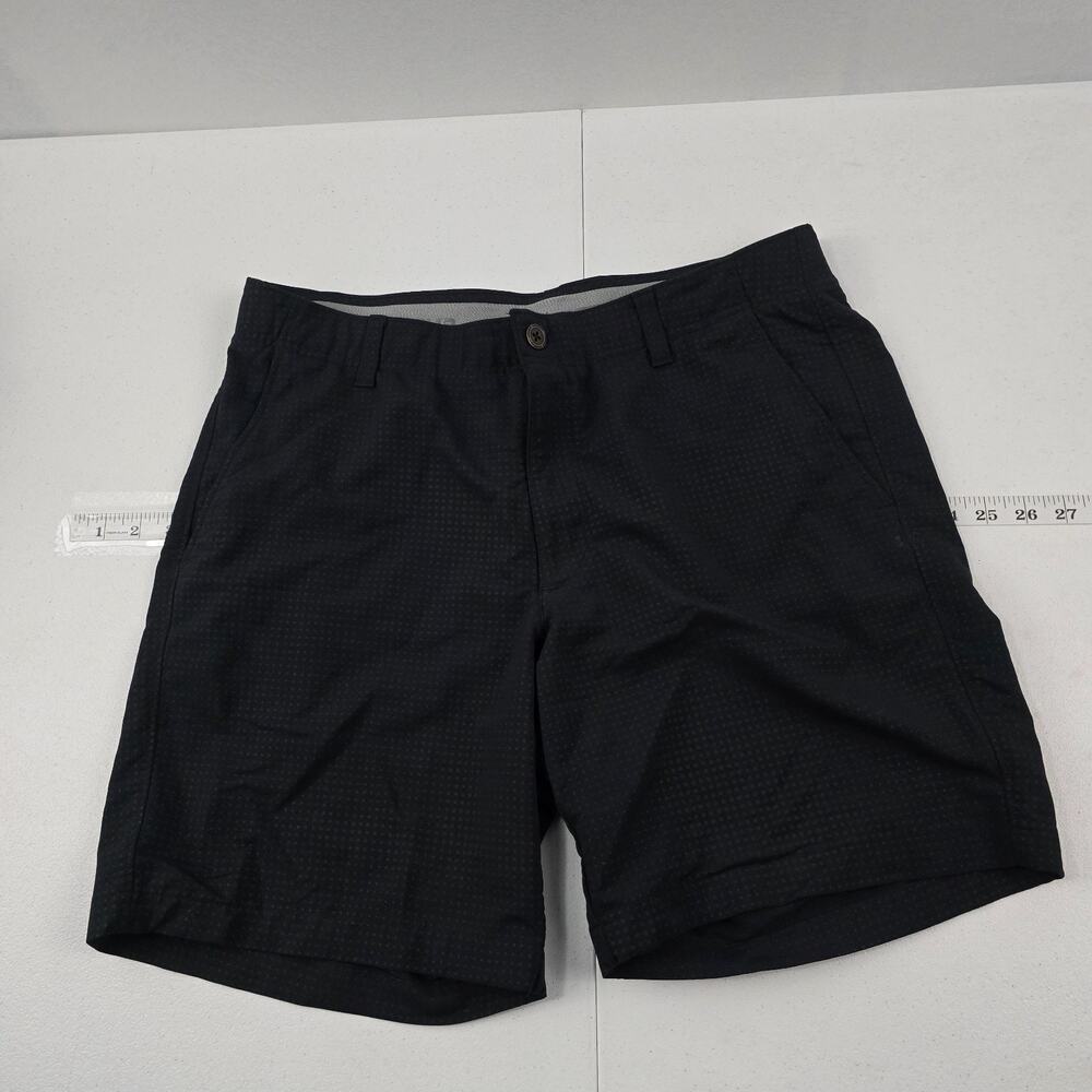 Under Armour Men's UA Match Play Textured Shorts Black‎ Size 36 1350209-002 5827